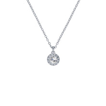 Load image into Gallery viewer, ted baker soltell: solitaire sparkle crystal pendant necklace silver tone, clear crystal
