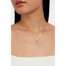 Load image into Gallery viewer, ted baker soltell: solitaire sparkle crystal pendant necklace gold tone, clear crystal
