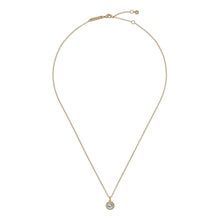 Load image into Gallery viewer, ted baker soltell: solitaire sparkle crystal pendant necklace gold tone, clear crystal
