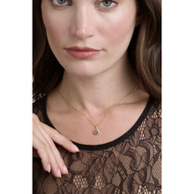 Load image into Gallery viewer, ted baker soltell: solitaire sparkle crystal pendant necklace gold tone black dianond crystal
