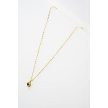 Load image into Gallery viewer, ted baker soltell: solitaire sparkle crystal pendant necklace gold tone black dianond crystal
