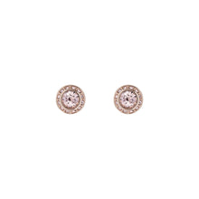 Load image into Gallery viewer, ted baker soletia: solitaire sparkle crystal stud earrings rose gold tone,rose crystal
