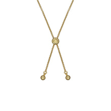 Load image into Gallery viewer, ted baker soleta: solitaire sparkle crystal adjustable bracelet gold tone clear crystal
