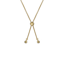 Load image into Gallery viewer, ted baker soleta: solitaire sparkle crystal pendant bracelet, gold tone, green crystal
