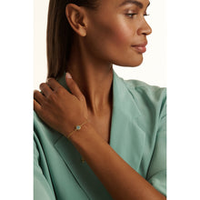 Load image into Gallery viewer, ted baker soleta: solitaire sparkle crystal adjustable bracelet gold tone
