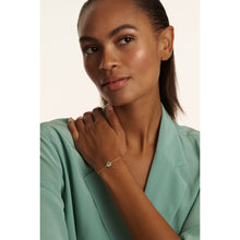 Load image into Gallery viewer, ted baker soleta: solitaire sparkle crystal adjustable bracelet gold tone
