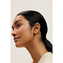 Load image into Gallery viewer, ted baker heplie: crystal hoop earrings (14mm) gold tone,, rainbow crystal
