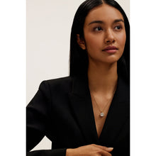 Load image into Gallery viewer, ted baker cherlie: crystal button pendant necklace gold tone, pink, clear crystal
