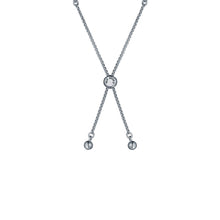 Load image into Gallery viewer, ted baker isabela: crystal baguette adjustable bracelet silver tone
