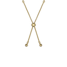 Load image into Gallery viewer, ted baker isabela: crystal baguette adjustable bracelet gold tone
