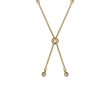 Load image into Gallery viewer, ted baker isela: crystal baguette slinky adjustable bracelet gold tone, clear crystal
