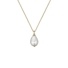 Load image into Gallery viewer, ted baker parmlia: pearly chain pendant necklace gold tone
