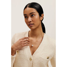 Load image into Gallery viewer, ted baker parmlia: pearly chain pendant necklace gold tone
