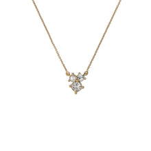 Load image into Gallery viewer, ted baker joyelle: jewel cluster pendant necklace gold tone, pearl, clear crystal
