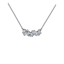 Load image into Gallery viewer, ted baker clarita: crystal cluster pendant necklace silver tone
