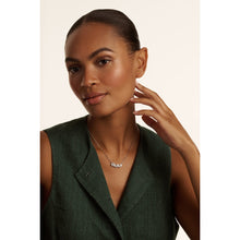 Load image into Gallery viewer, ted baker clarita: crystal cluster pendant necklace silver tone
