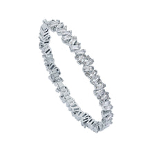 Load image into Gallery viewer, ted baker clarina: crystal cluster bangle  silver tone
