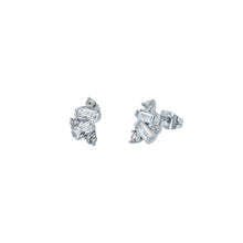 Load image into Gallery viewer, ted baker clarice: crystal cluster stud earrings silver tone

