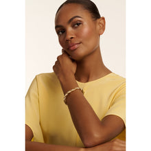 Load image into Gallery viewer, ted baker tilaa: twisted pearl cuff gold tone
