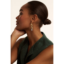 Load image into Gallery viewer, ted baker pemia: petal fringe ear loop earrings
