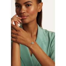 Load image into Gallery viewer, ted baker fallon: faceted stone heart adjustable bracelet gold tone
