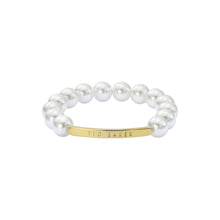 Load image into Gallery viewer, ted baker beadie: baker bead adjustable bracelet gold tone

