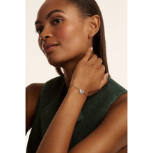 Load image into Gallery viewer, ted baker cherisa: crystal cluster heart adjustable bracelet silver tone
