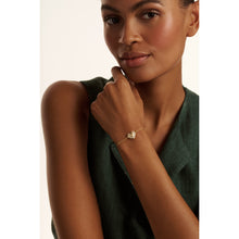 Load image into Gallery viewer, ted baker cherisa: crystal cluster heart adjustable bracelet gold tone
