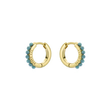 Load image into Gallery viewer, ted baker persia: turquoise huggie earrings
