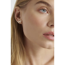 Load image into Gallery viewer, ted baker bowie: tie bow enamel stud earrings

