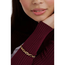 Load image into Gallery viewer, ted baker shianne: crystal shimmer gold tone chain bracelet
