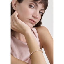 Load image into Gallery viewer, ted baker claudia: narrow crystal hinged bangle bracelet rose gold tone clear crystal
