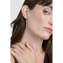 Load image into Gallery viewer, ted baker corinne: cosmic crystal drop earrings silver tone clear crystal
