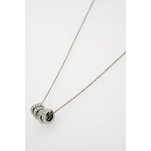 Load image into Gallery viewer, ted baker romie: crystal roll multi pendant necklace silver tone clear crystal
