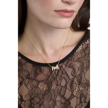 Load image into Gallery viewer, ted baker romie: crystal roll multi pendant necklace gold tone clear crystal

