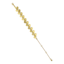Load image into Gallery viewer, ted baker anya: abstract heart adjustable bracelet gold tone
