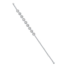 Load image into Gallery viewer, ted baker solace: solitaire sparkle crystal adjustable bracelet silver tone clear crystal
