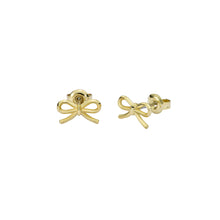 Load image into Gallery viewer, ted baker brooke: mini metal bow stud earrings
