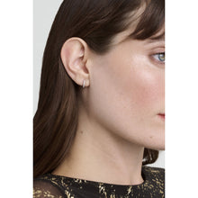Load image into Gallery viewer, ted baker hettie: crystal hoop earrings (10mm)  silver tone clear crystal
