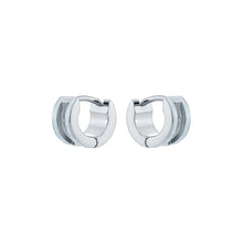 Load image into Gallery viewer, ted baker rolo: classic colour enamel roll huggie earrings
