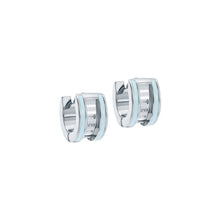 Load image into Gallery viewer, ted baker rolo: classic colour enamel roll huggie earrings
