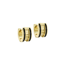 Load image into Gallery viewer, ted baker rolo: classic colour enamel roll huggie earrings
