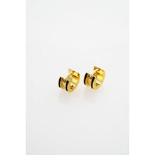 Load image into Gallery viewer, ted baker rolo: classic colour enamel roll huggie earrings
