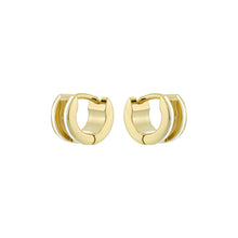 Load image into Gallery viewer, ted baker rolo: classic colour enamel roll huggie earrings

