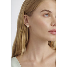 Load image into Gallery viewer, ted baker rolo: classic colour enamel roll huggie earrings
