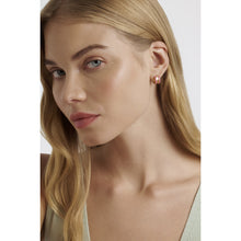 Load image into Gallery viewer, ted baker rolo: classic colour enamel roll huggie earrings
