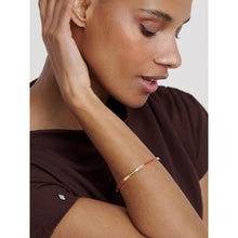 Load image into Gallery viewer, ted baker roley: classic colour enamel slim gold tone bangle bracelet
