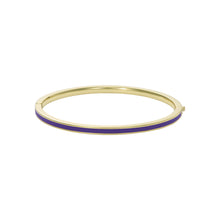 Load image into Gallery viewer, ted baker roley: classic colour enamel slim gold tone bangle bracelet
