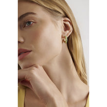 Load image into Gallery viewer, ted baker trinna: twist enamel hoop earrings
