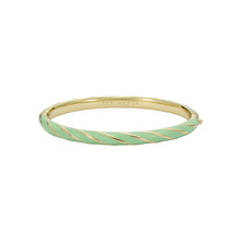 Load image into Gallery viewer, ted baker trinity: twist enamel hinged bangle bracelet
